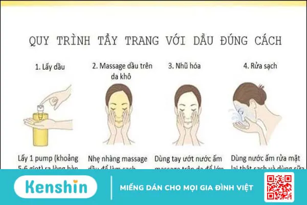 Cách dùng dầu tẩy trang làm sạch sâu cho da hiệu quả không nổi mụn