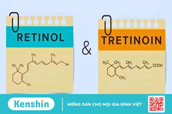 Phân biệt điểm khác nhau giữa Retinol và Tretinoin