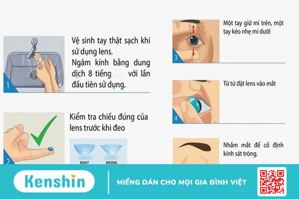 Cách sử dụng kính áp tròng đúng cách